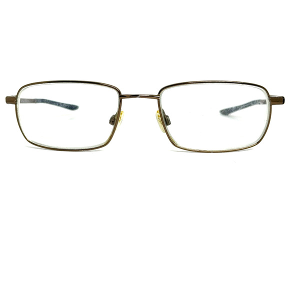Nike 4294 204 Copper Gray Metal Rectangle Eyeglasses Frames 54-18 145 H19468 - Picture 1 of 7